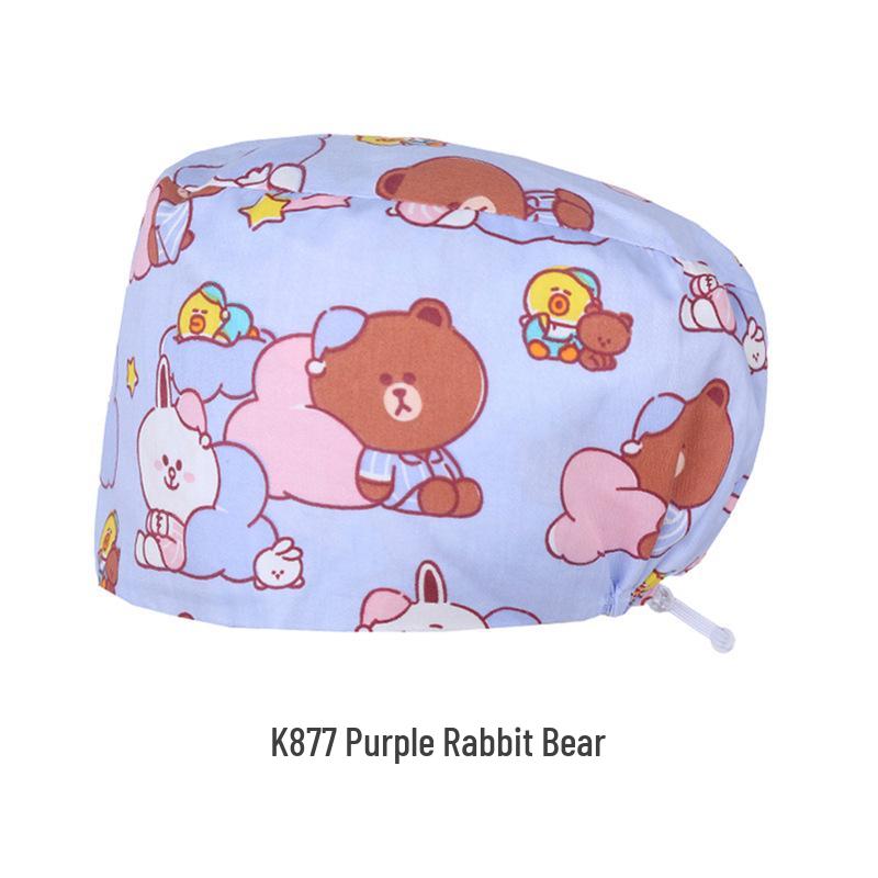 Oddychający Czysta Bawełna Czepek Chirurgiczny dla Lekarzy i Pielęgniarek