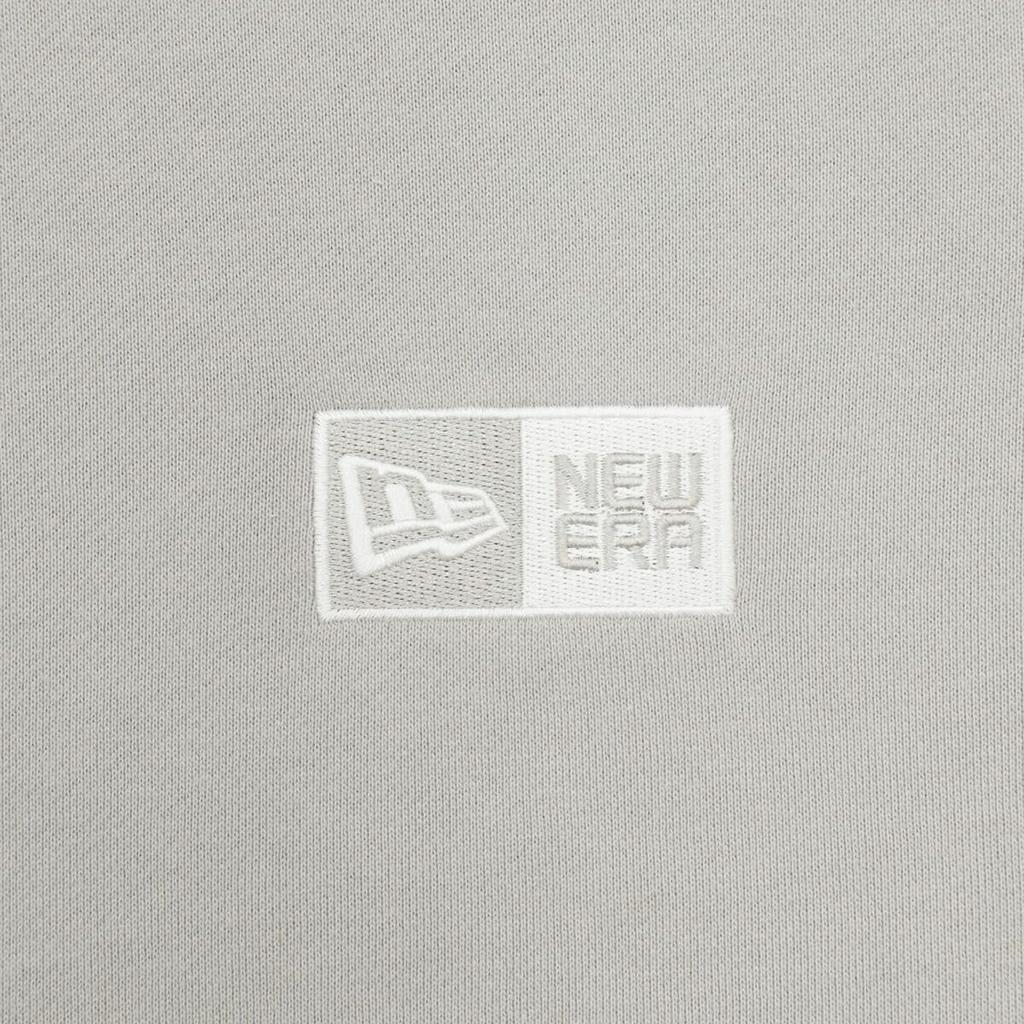 NEW ERA Sweatshirt Crew Neck Box Logo Embroidery XXL Medium Silver