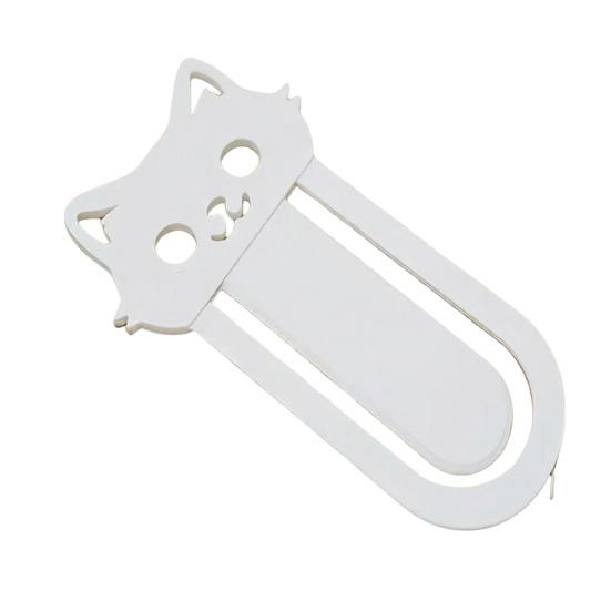 Jijijing 3D Printed Cat Bookmark, Stable Clamping Book Clip, Not Easy To Fall Off Non-Scratch Practical Reading Mark for Accessory