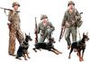 Master Box 1/35 Scale US Marine Corps (3 Figures) Pacific War Doberman Pinscher Plastic Model Kit MB35155