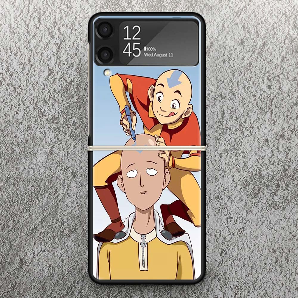 Anime Avatar The Last Airbender Zflip4 Zflip5 Phone Case For Samsung Z Flip3 Flip4 Flip5 5G ZFlip 4 5 3 Cover Cellphone Shell Fu