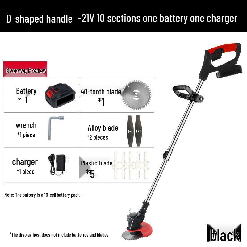 Compact Handheld High-Power Folding Lawn Mower with Cross-Border Lithium Battery