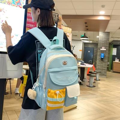 Student Schoolbag Texture High Value Girl Backpack Large Capacity Simple Versatile College Style Campus Backpack