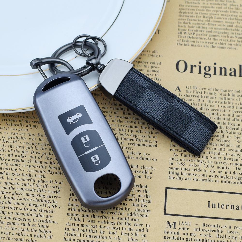 2/3/4 Buttons Tpu Car Key Cover For Mazda Cx-5 Cx-30 3 Axela 6 Atenza Cx-3 Cx-7 Cx-9 2 Demio - Car Key Case Key Chain
