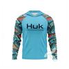 Mens Quick-Dry UV Protection Hooded Fishing Long Sleeve Shirt Summer Breathable Outdoor Sportswear Angling