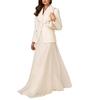 2025 Autumn/Winter Versatile Suit Jacket & Double-Layer Gauze Midi Skirt Set