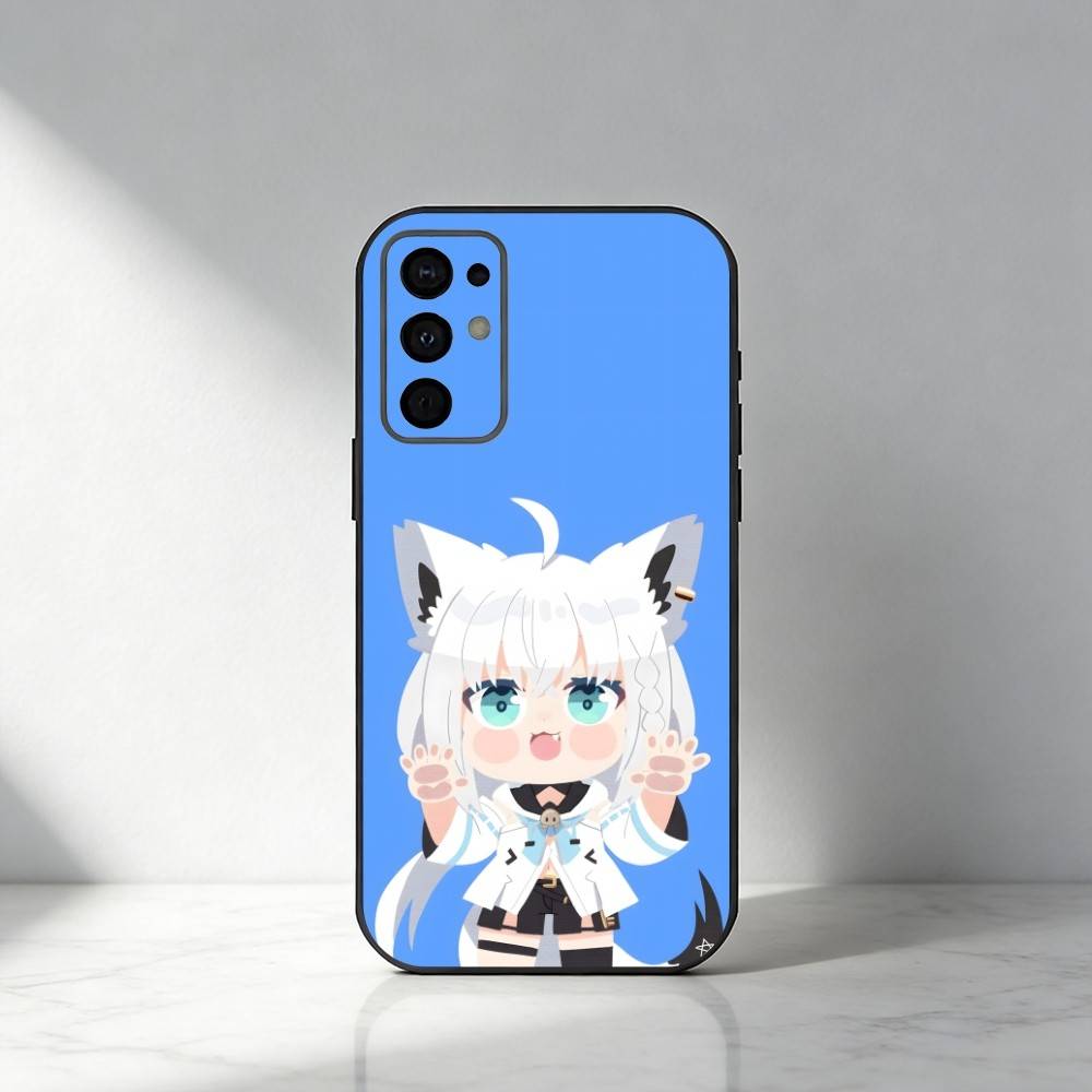 HOLO Shirakami Fubuki  Phone Case For Samsung S25,S24,S21,S22,S23,S30,Ultra,S20,Plus,Fe,Note,5G Black Cover