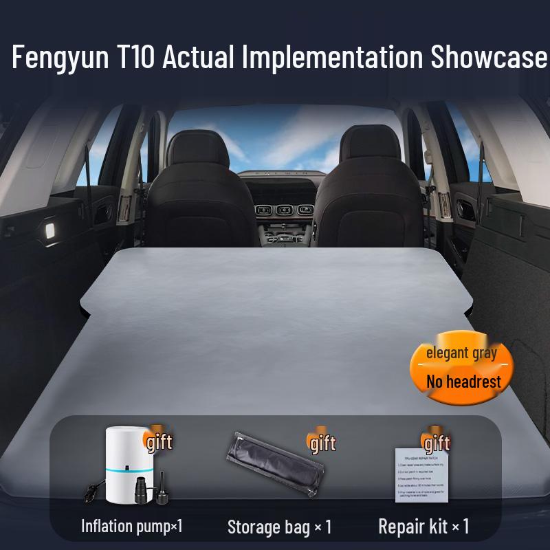 Chery Fengyun T10 Car Mattress: Automatic Inflatable Trunk Bed & Rear Seat Sleeping Mat Chery Fengyun T10 Model 24-25