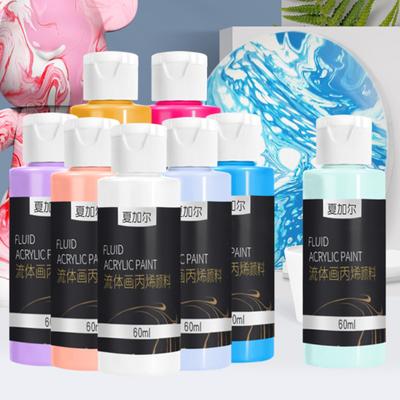 Pittura Acrilica Fluida 60ML Lunga Durata Alta Lucentezza Facile da Usare Ornamento da Tavolo Orso Fai da Te Pigmento Liquido per Regali