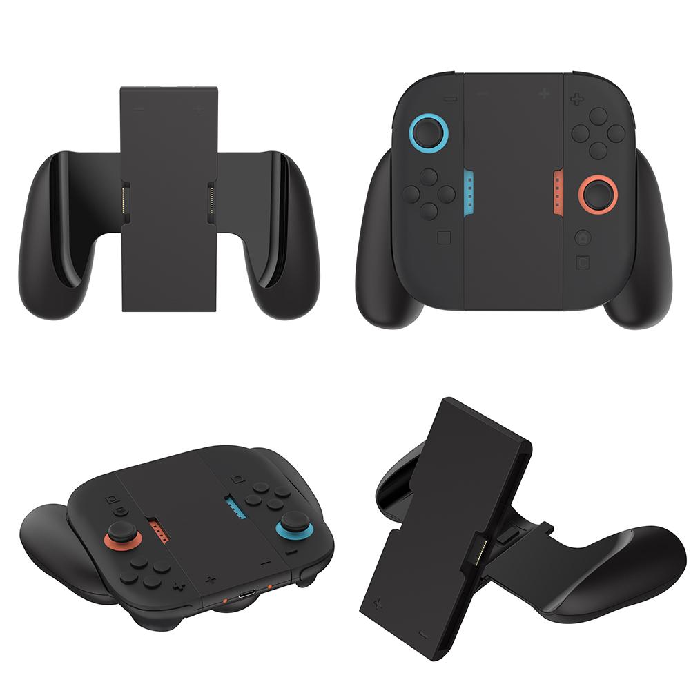 Charging Grip for Nintendo Switch 2 Joy-Con Portable Charger Dock with USB-C Cable Charger Indicator Handle Bracket Stand
