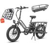 Fafrees FF20 CUV - Electric Cargo Bike - 250 W - 48 V - 24 Ah - Maximum Speed 25 Km/h - Grey - With Rear Luggage Rack