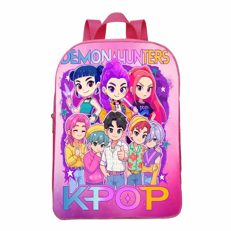 Huntrix Kpop Demon Hunter Meisjesgroep Roze Kinder Mini Rugzak voor Kleuterschool, Ouder-Kind Tas