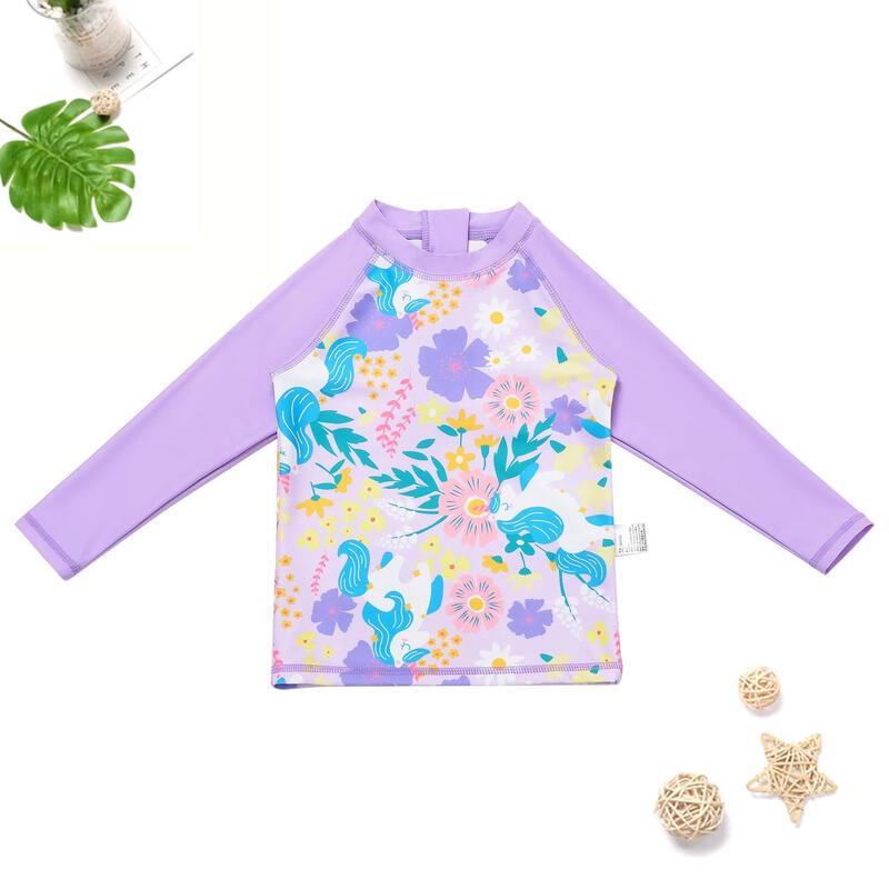 Girls' Wisteria Floral Two-Piece Swimsuit