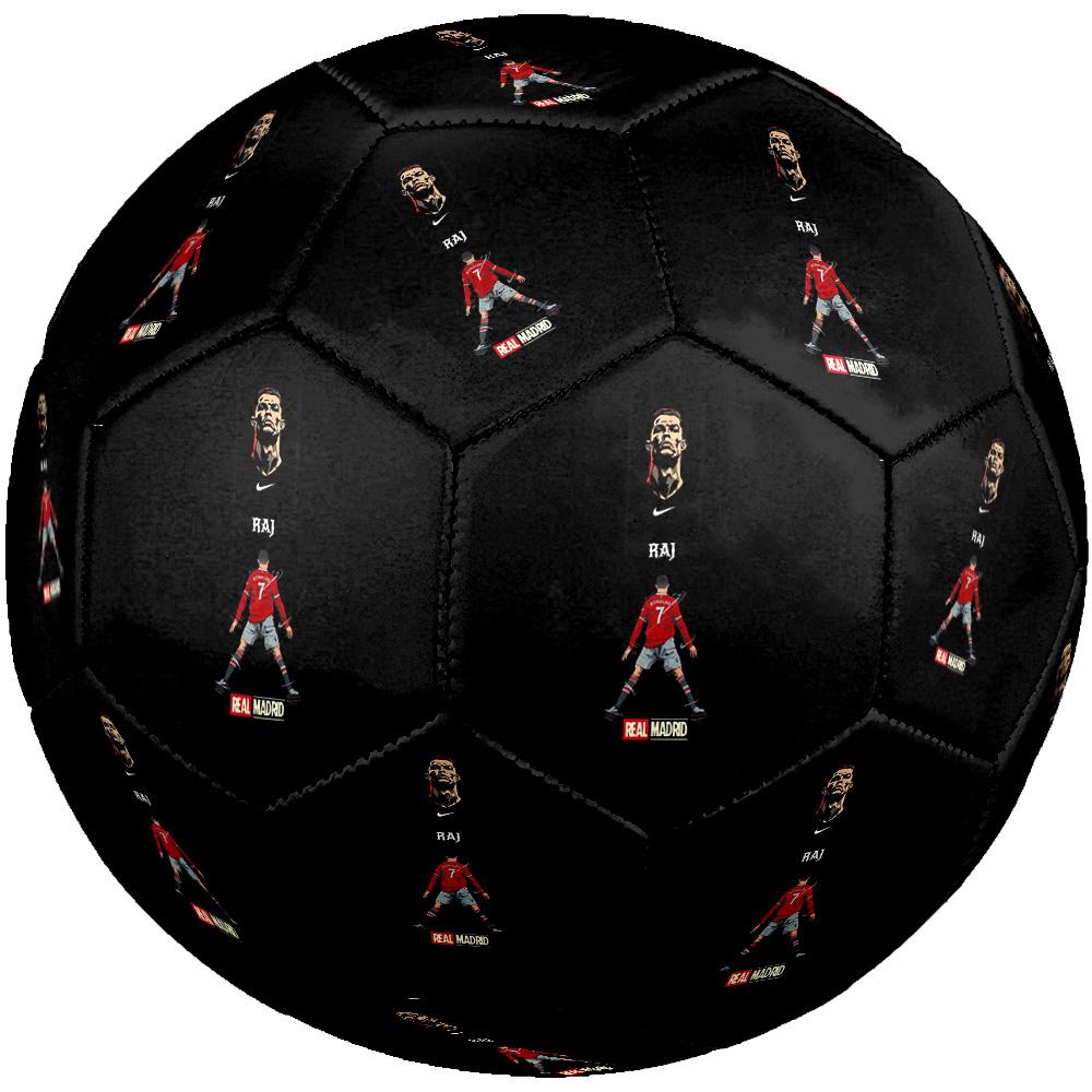 Cristiano Ronaldo Soccer Ball Size 5 Football Machine-Stitched Indoor/Outdoor Training and Matches Soccer Accessory