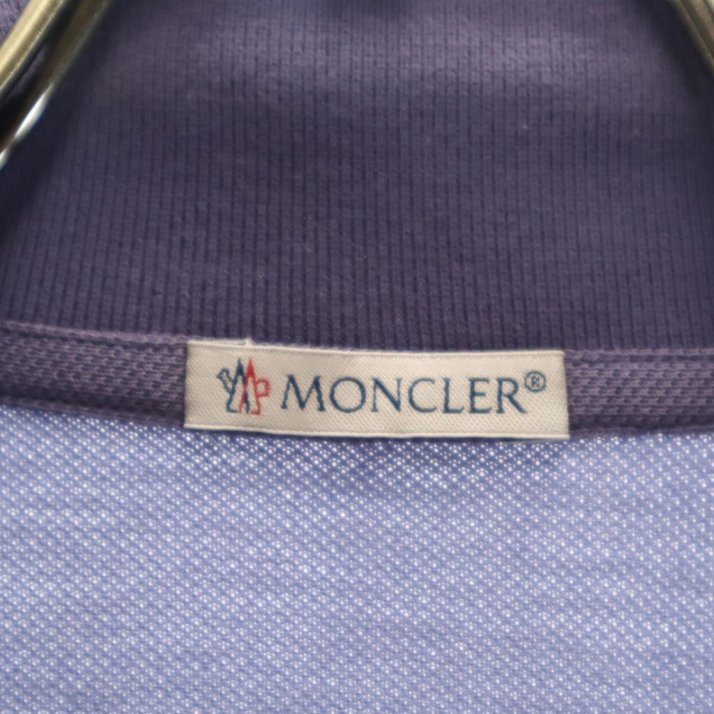 Moncler Short Sleeve Polo Shirt S Purple Men's Used