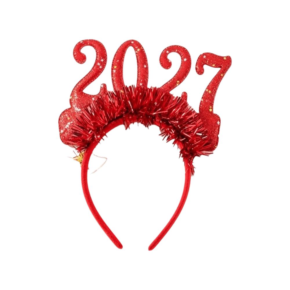 Sequin New Year Decorative Glasses Sweet Glitter Hair Hoop Star Strip Headwear Eve Party