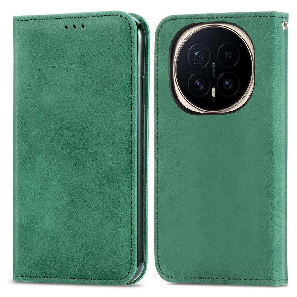 For Honor Magic8 Pro 5G Leather Case with Card Holder Magnetic Absorption Phone Cover