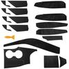 Carbon Fiber Look 3D Car Interior Decor Kits Trim Sticker For Toyota Camry 2018-2020