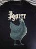 Camiseta Clásica Negra Unisex Rooster Eyes Fire de la Banda Igorrr Rara S-5XL