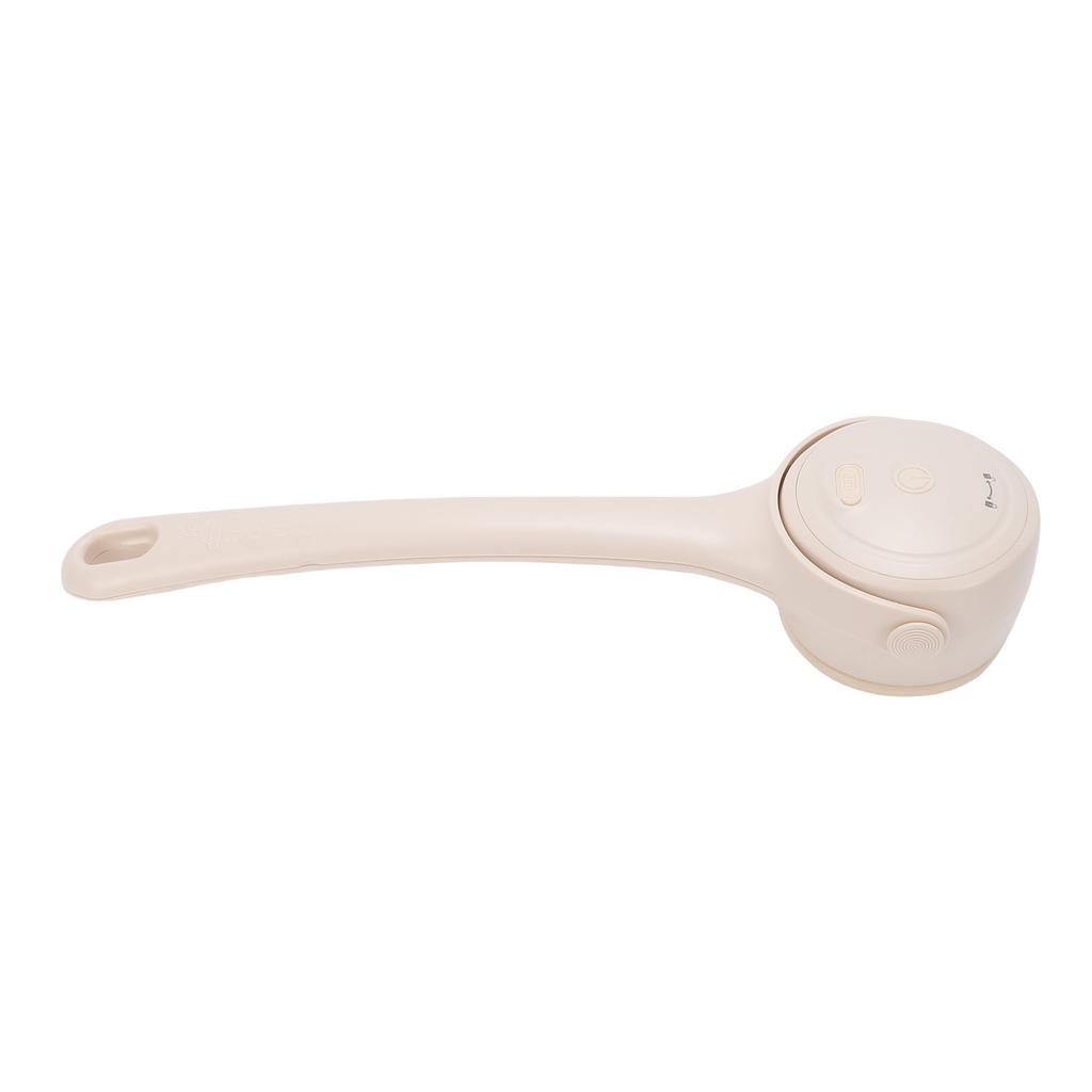 4 In 1 Electric Body Brush 2 Speeds Rechargeable Automatic Dual Handle Back Scrubber for Exfoliating Shower Beige