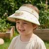 Cartoon Children Fan Hat Breathable Cooling Sunshade Hat Fashion Sunscreen Empty Top Hat  Camping