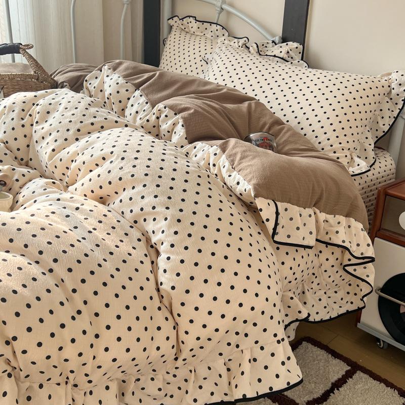 Ins‑Style Ruffle 4‑Piece Bedding Set Soft