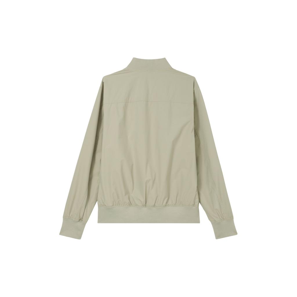 Lee Solid Color Zip Baseball Collar Jacket Men jackets Light-Cyan-Gray LMT006890100092A05169