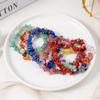 Bohemian Crystal Beaded Bangles Stretch Band Chip Beads Wristband New Wrap Charm Hand Chain  Gifts