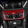 Real Soft Carbon Fiber Sticker For Subaru Forester 2019 2020 2025 2025 2025 2025 Car RHD LHD Central AC Panel Frame Trim