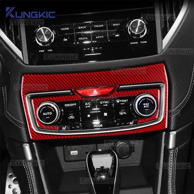 Real Soft Carbon Fiber Sticker For Subaru Forester 2019 2020 2025 2025 2025 2025 Car RHD LHD Central AC Panel Frame Trim