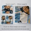 3Pcs Argentina Soccer Team Bedding Sets For All Sizes New 3D Printed Bed Cover Comforter Duvet Cover Pillowcase Bedroom Decoration