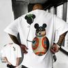 2026 Summer Disney Creative Print Tshirt 100 Pure Cotton Shortsleeved Casual Loose and Breathable Unisex