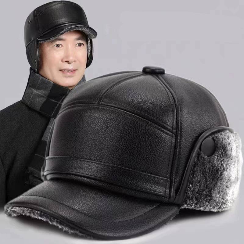 Winter Ear Protection Hat Warmth Plush Peaked Cap Outdoors Fashion Gift Casual