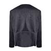 Women's Fasion Casual Loose Solid Color Long-sleeved Imitation Deerskin Drape Irregular Hem Cardigan Short Coat