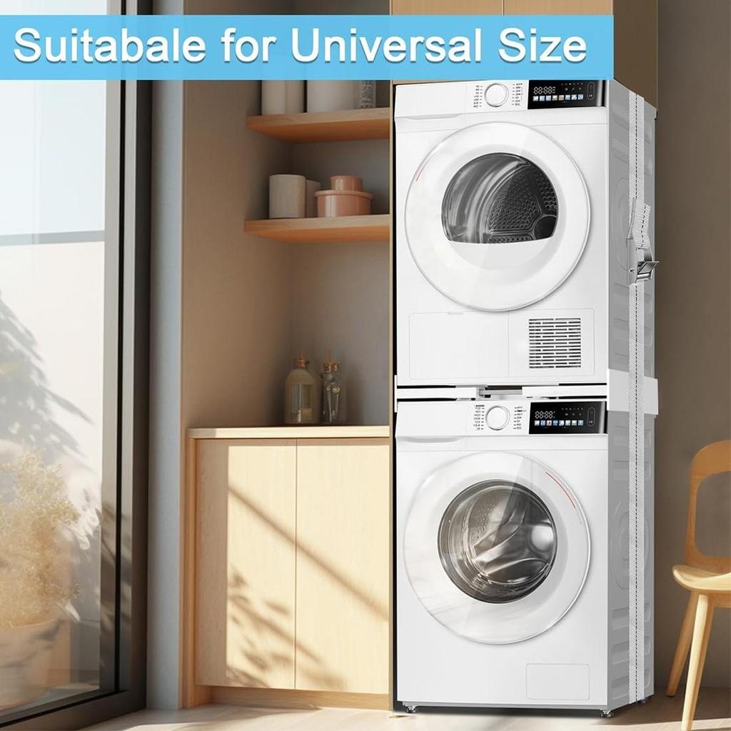 NEW Verbindungsrahmen für Waschmaschine/Wäschetrockner,Universal-Stapelbausatz