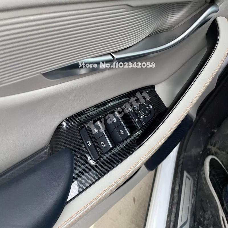 LHD For BYD Seal U Sealion 6 Song Plus 2024 2025 ABS Carbon fiber Interior Accessories window rise switch gear shift panle cover