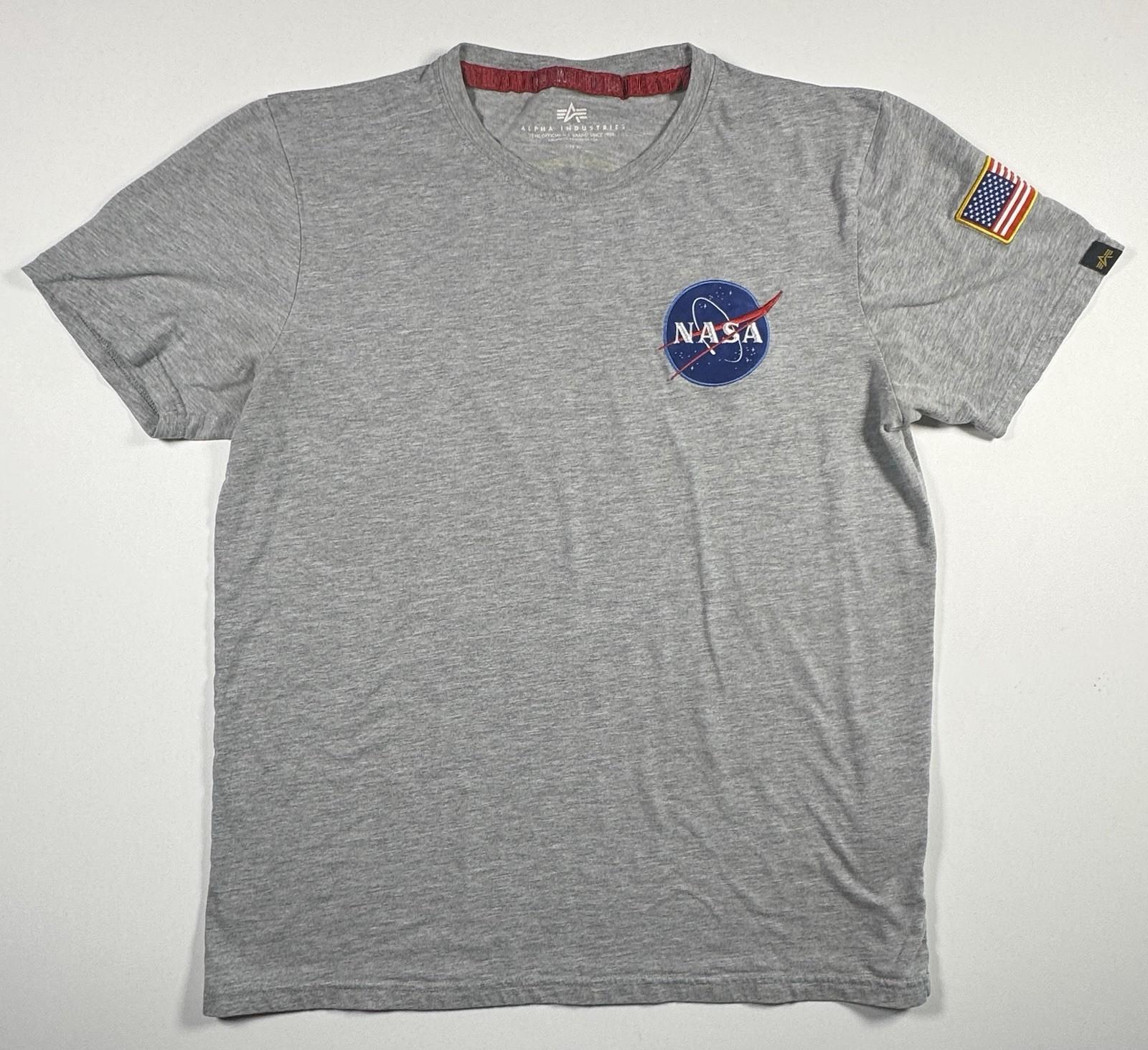 NASA Men’s Large Gray 100th Space Shuttle Mission Short Sleeve Space Unisex T-Shirt L