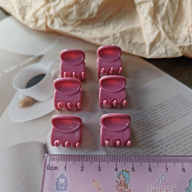 

6 шт. Модные милые однотонные разноцветные мини-заколки-крабики для волос для девочек, женщин, детей, леди, для вечеринок, подарок, аксессуары для волос