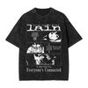 Manga Graphic T-shirt Washed Oversized T Shirt Men Women Clothing Casual Soft Cotton Short Sleeve Tees