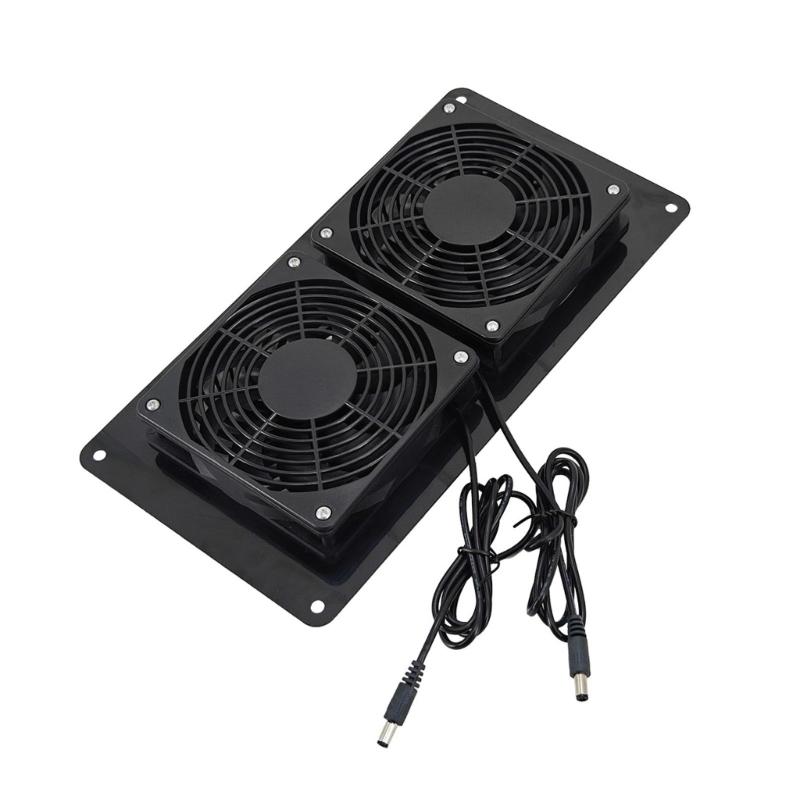 12W Fan Computer Plastic and Monocrystalline Silicon Construction Easy Tool Installation for PC Components