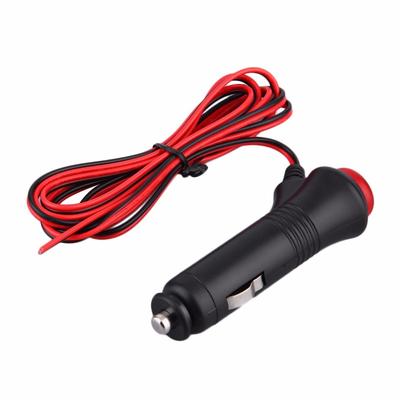 Kebidumei Universal 1.5m Cable Car Cigarette Lighter Socket Plug Connector 1.5 Meter 12V 24V DIY Accessory With ON/OFF Button