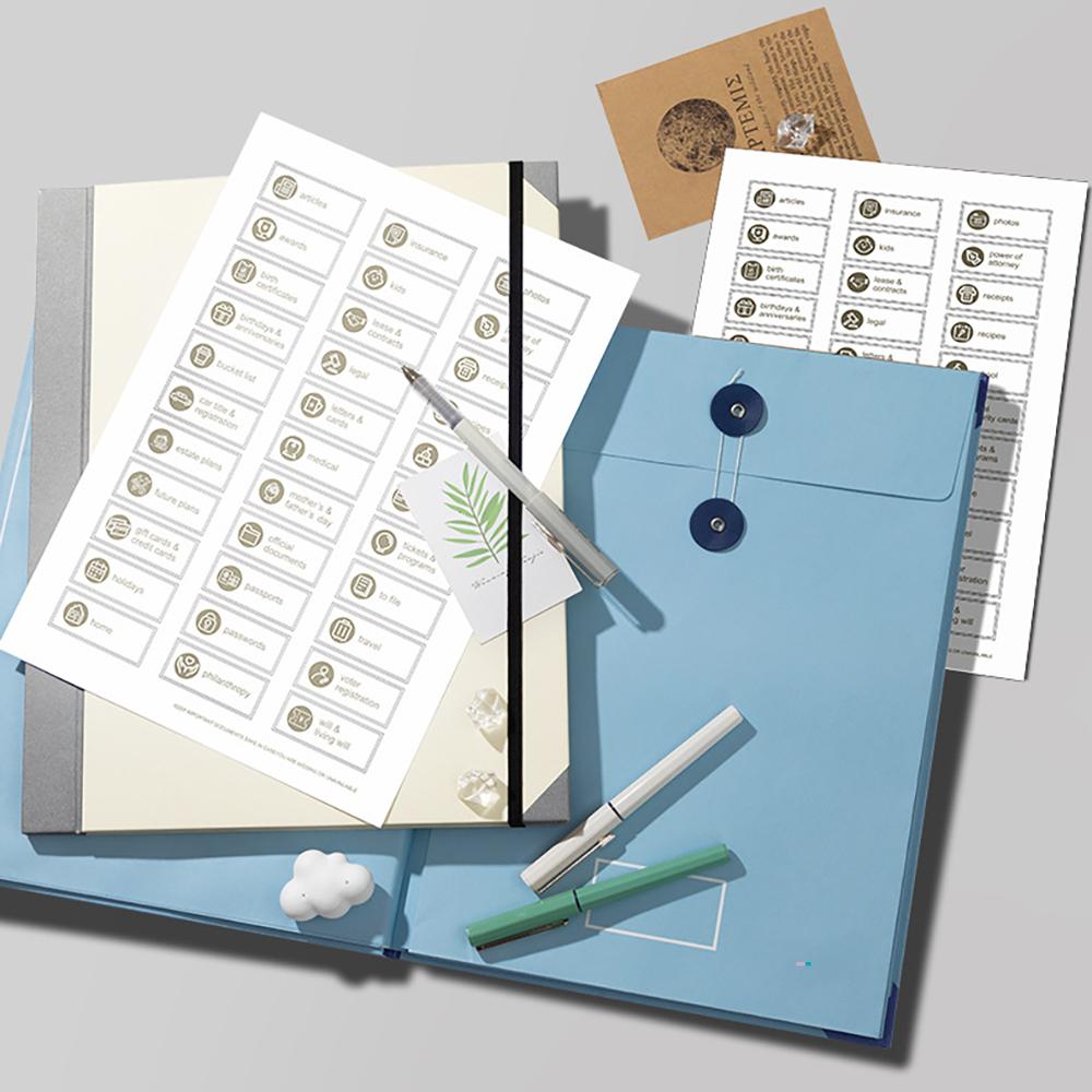 1 pack Personal Important Papers Document Life Binder/Folder/Organizer in Case I Go Missing Document Binder Organizer