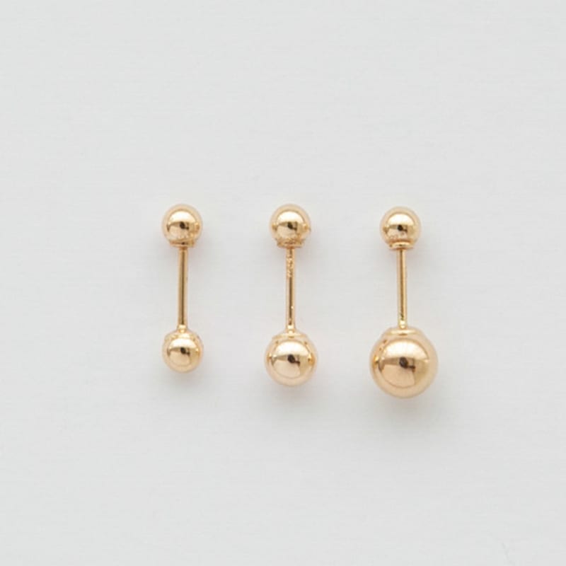 LUNNE 14k Ball Piercing (14k Gold) #PI01