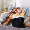 Sabrina Printed Flannel Blanket, Soft Throw for Bedroom Sofa, Washable, Fan Merchandise, Great Gift.