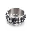 Yin Taifei Thai Silver Retro Dragon Ring with Rhinestones