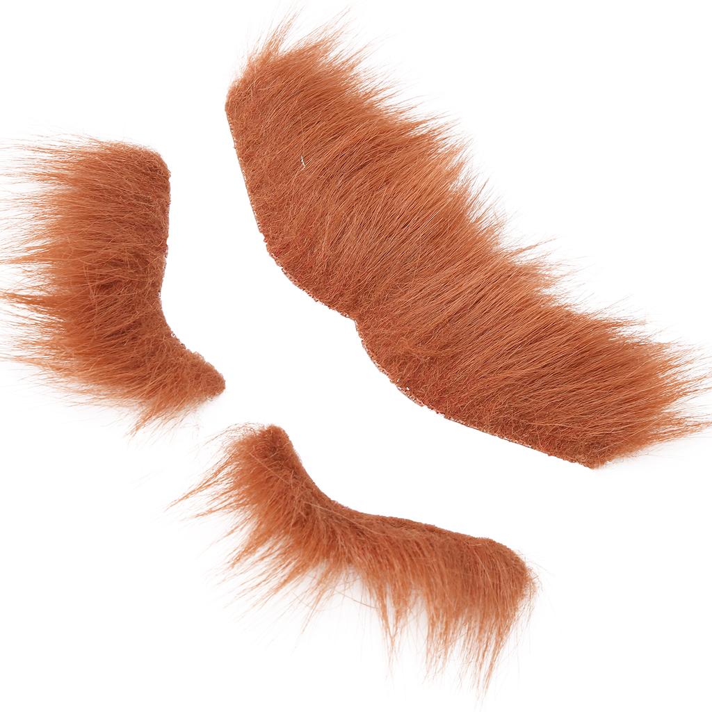 Sztuczna broda zestaw do brwi samoprzylepne wąsy kostium do brwi festiwale zaopatrzenie firm brązowy