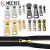 Meetee 5/10Pcs 3# 5# 8# Metal Zipper Puller Sewing Zippers Slider for Clothes Bag Pocket Zips Repair DIY Hardware Accessories