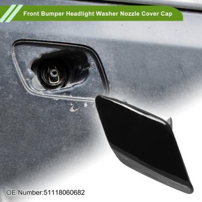 Front Right Washer Nozzle Cover Cap No.51118060682 for BMW 428i 2014-2016 Black