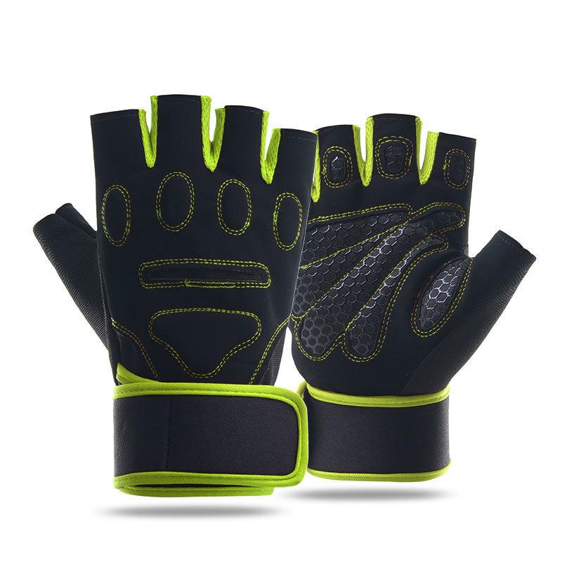 Breathable Half Finger Protective Dumbbell Weightlifting Exercise Outdoor Cycling Mountaineering Upgrade Anti Slip and Wear Resistant