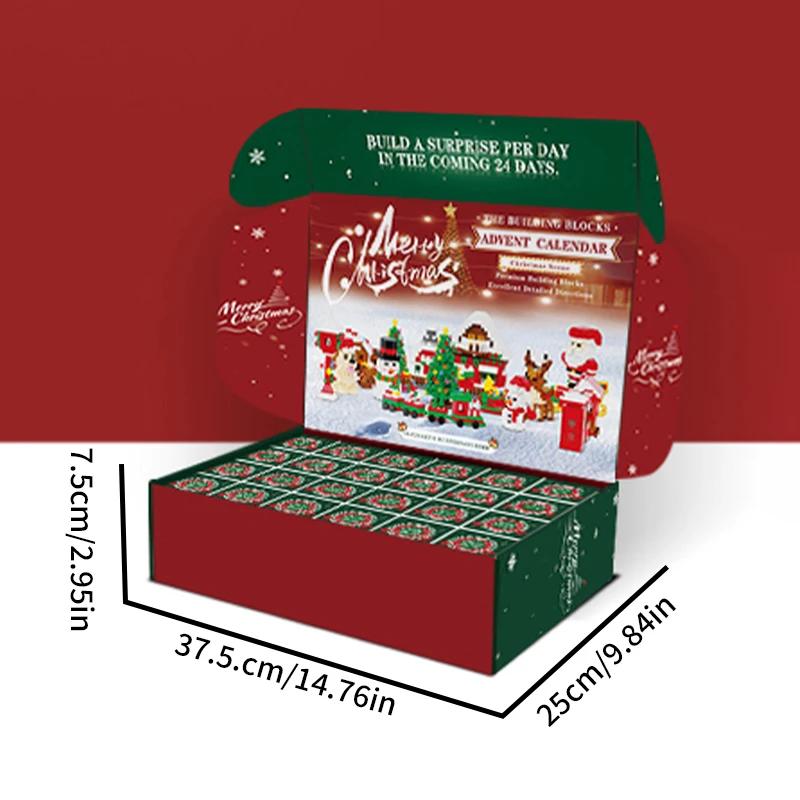 Non-Toxic 3555Pcs Christmas Theme Building Blocks Set Santa Claus Snowman Snow House Elk Christmas Tree Bricks Toys Gift For Children